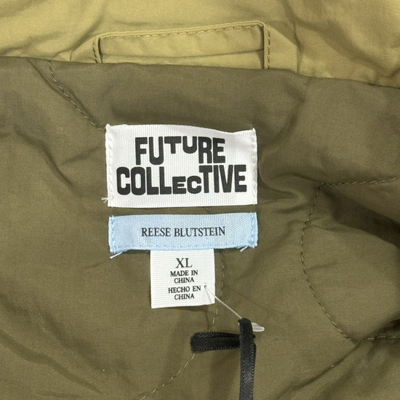 Womens Size XL Olive Green Zip Utility Jacket Pockets Outdoors Hiking - Picture 5 of 10